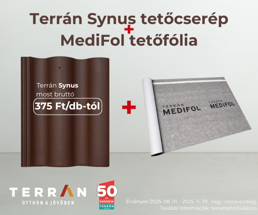 Synus tetőcserép akció - MEGHOSSZABBÍTVA!
